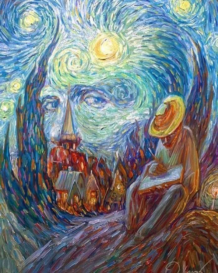 Illusioni ottiche create usando personaggi storici e artisti celebri. Ecco le opere di Oleg Illusioni ottiche create usando personaggi storici e artisti celebri. Ecco le opere di Oleg