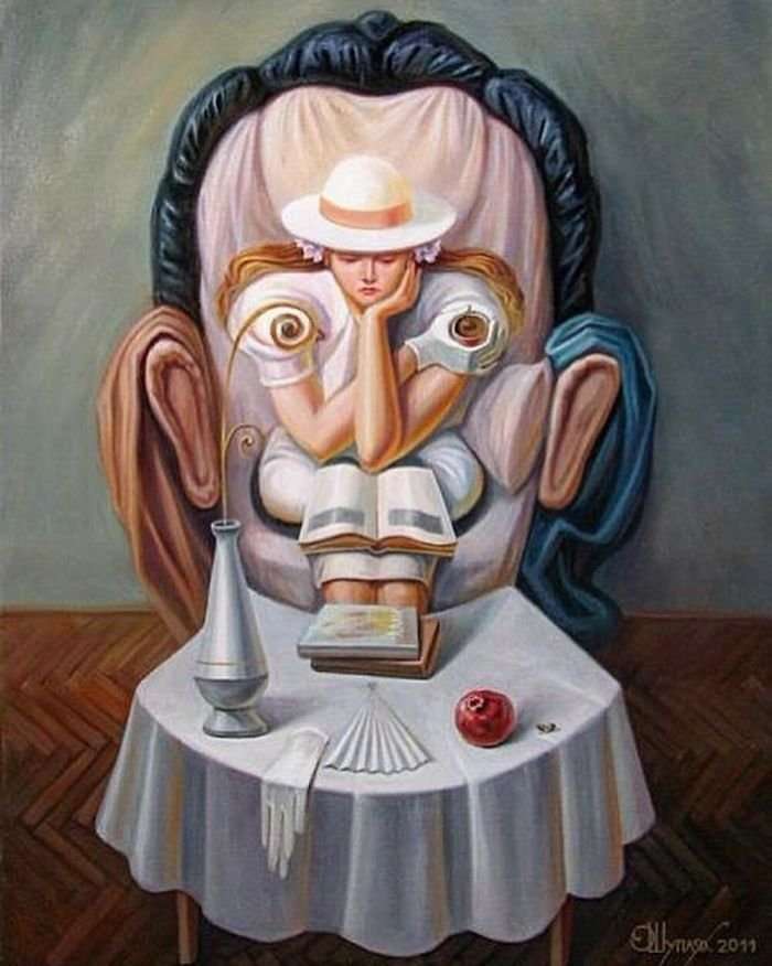 Illusioni ottiche create usando personaggi storici e artisti celebri. Ecco le opere di Oleg