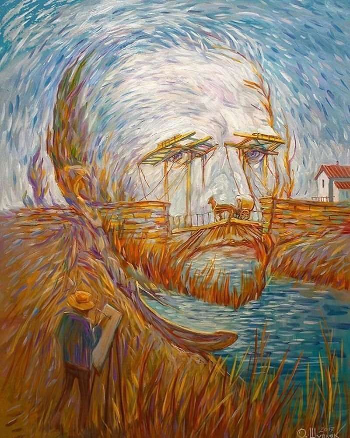 Illusioni ottiche create usando personaggi storici e artisti celebri. Ecco le opere di Oleg Illusioni ottiche create usando personaggi storici e artisti celebri. Ecco le opere di Oleg