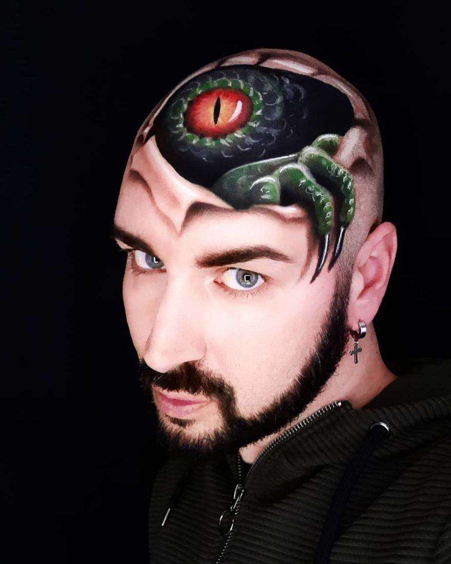 Luca Luce, l'artista italiano del make-up che trasforma il viso in opere d'arte 3D Luca Luce, l'artista italiano del make-up che trasforma il viso in opere d'arte 3D
