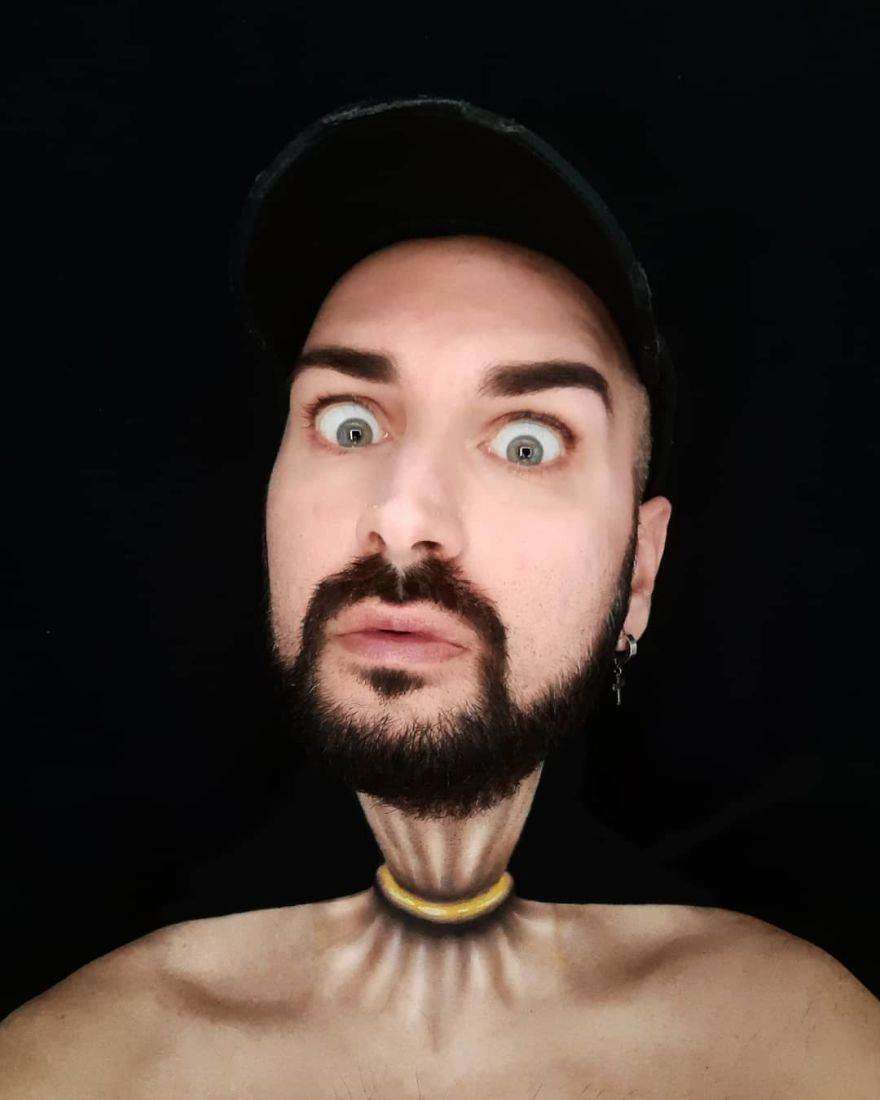 Luca Luce, l'artista italiano del make-up che trasforma il viso in opere d'arte 3D Luca Luce, l'artista italiano del make-up che trasforma il viso in opere d'arte 3D