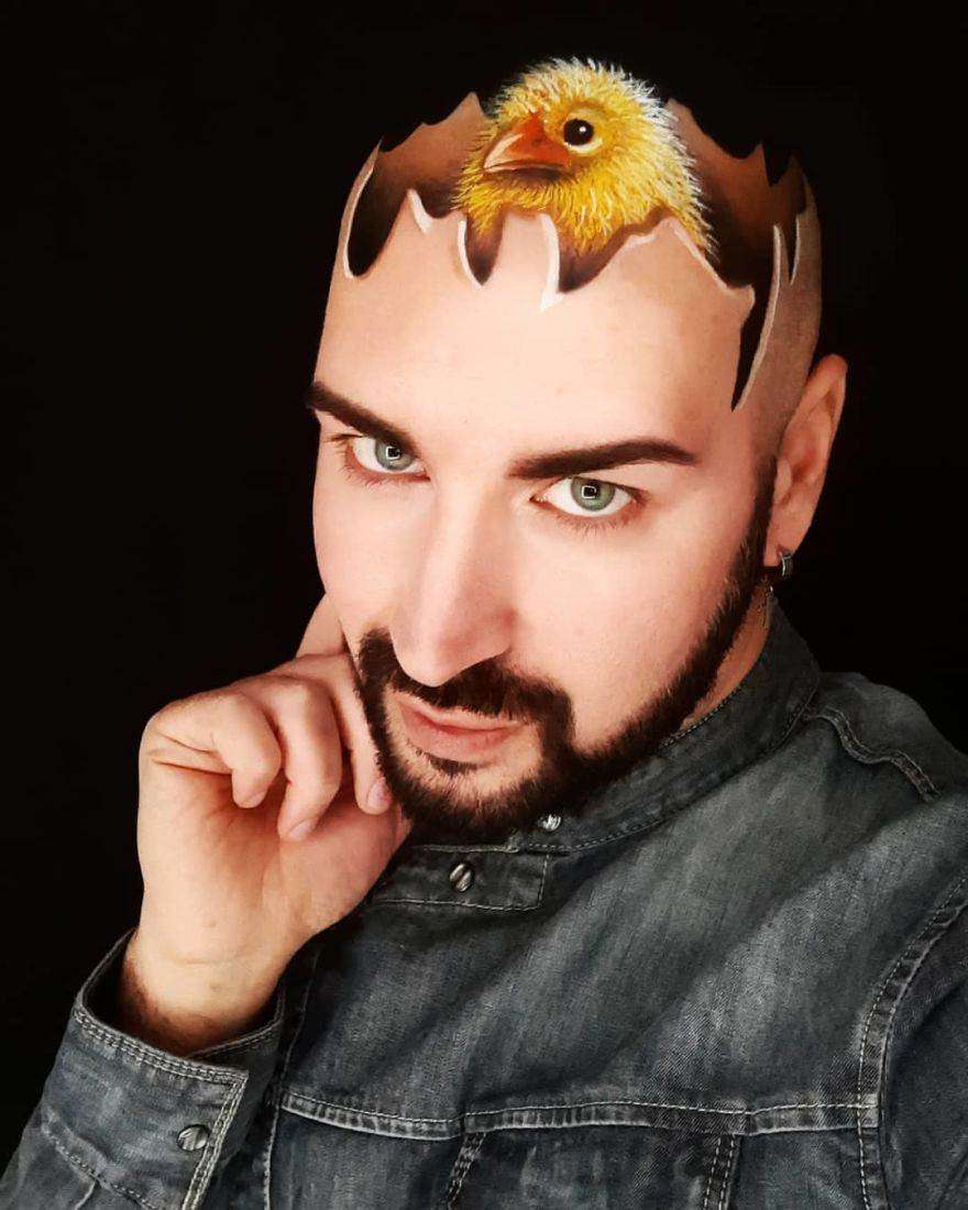 Luca Luce, l'artista italiano del make-up che trasforma il viso in opere d'arte 3D Luca Luce, l'artista italiano del make-up che trasforma il viso in opere d'arte 3D