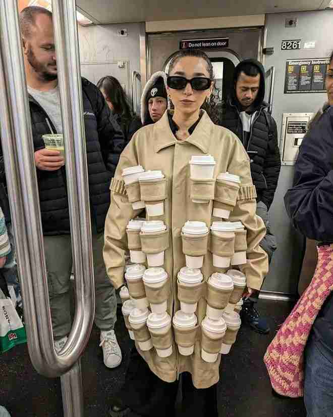 Foto di gente vestita in modo originale a New York